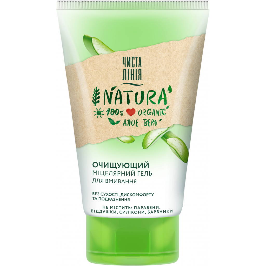 Гель для вмивання Чиста лінія Natura Міцелярний 120 мл (8714100882283) - зображення 1