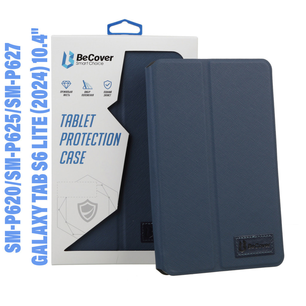Чохол до планшета BeCover Premium Stylus Mount Samsung Tab S6 Lite (2024) 10.4" P620/P625/P627 Deep Blue (710809) - зображення 1
