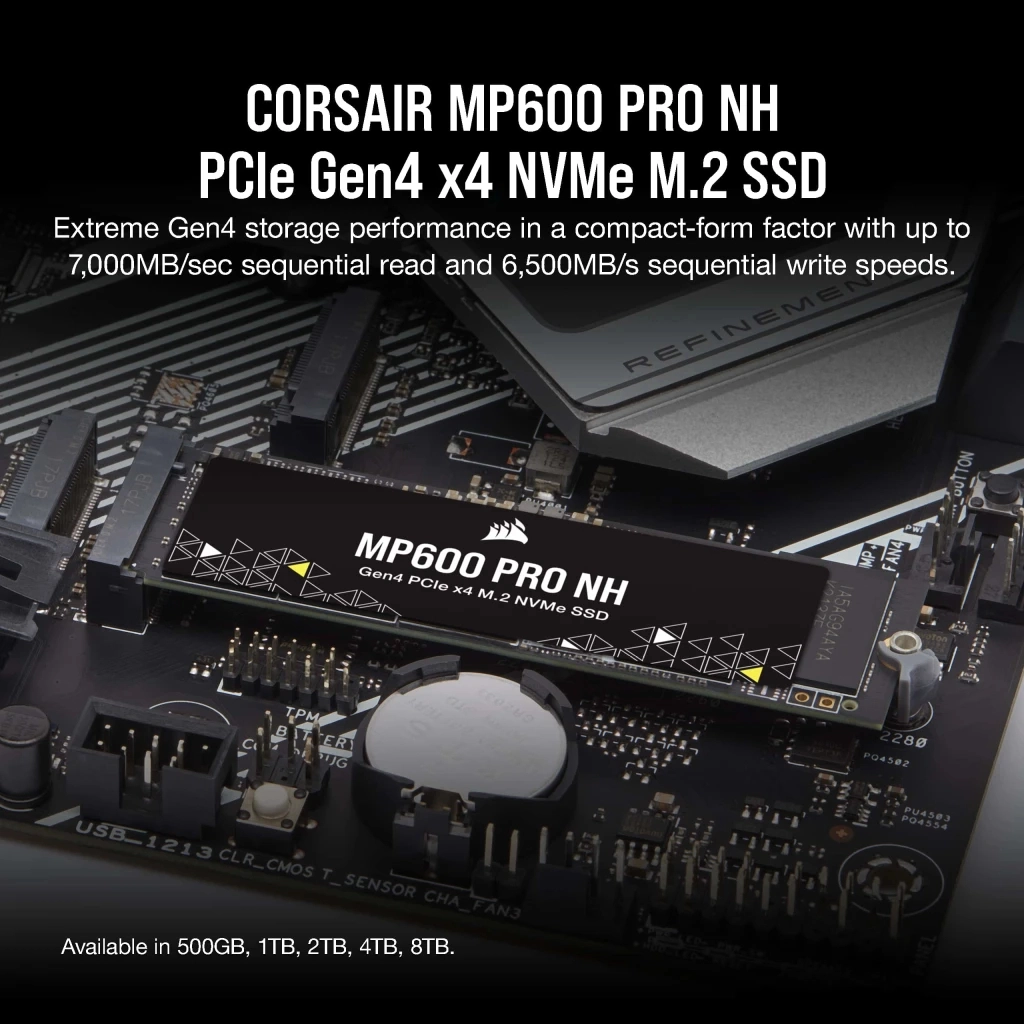 Накопичувач SSD M.2 2280 8TB MP600 PRO NH Corsair (CSSD-F8000GBMP600PNH) - зображення 12