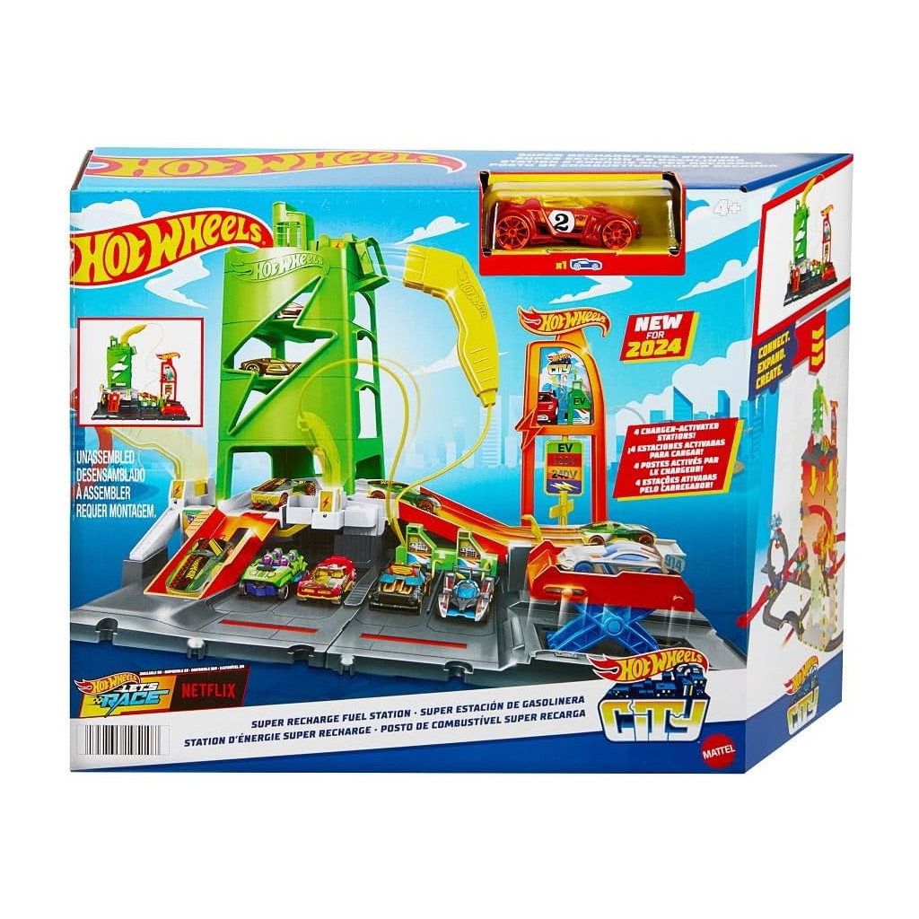 Автотрек Hot Wheels Заправна станція для суперзарядки (HTN79) - зображення 5
