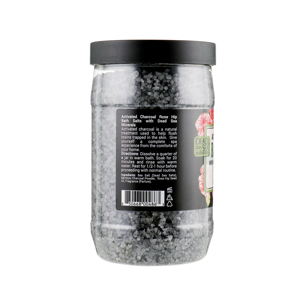 Сіль для ванн Dead Sea Collection з активованим вугіллям та екстрактом шипшини 800 г (830668004863) - зображення 2