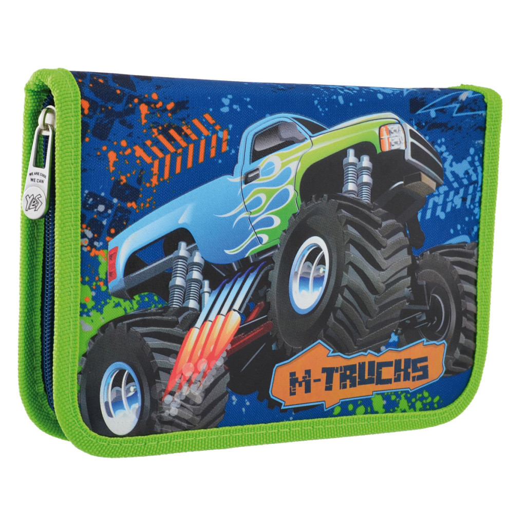 Пенал Yes M-Trucks твердий одинарний без клапана (532129) - зображення 1