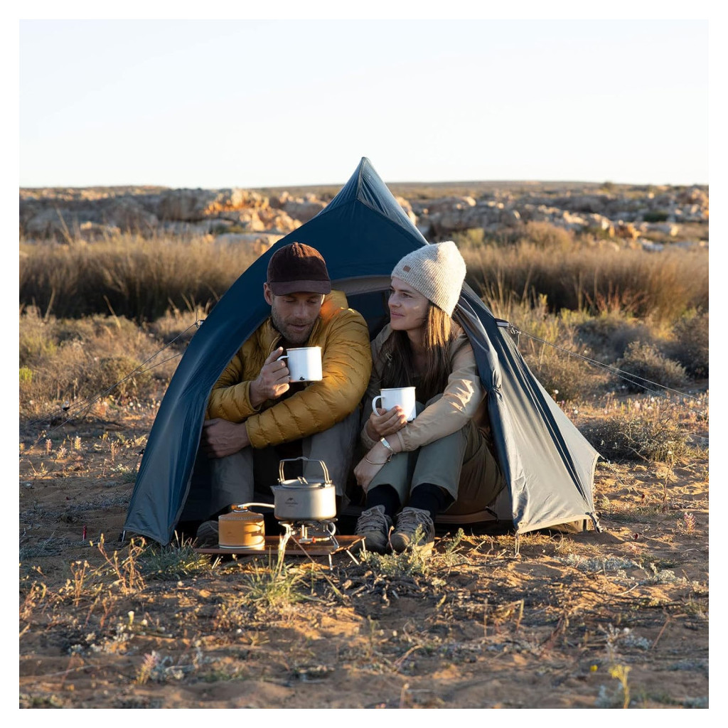 Намет Naturehike надлегкий одномісний Cloud Up 1 Updated NH18T010-T 20D темно-синій (6927595783276) - зображення 4