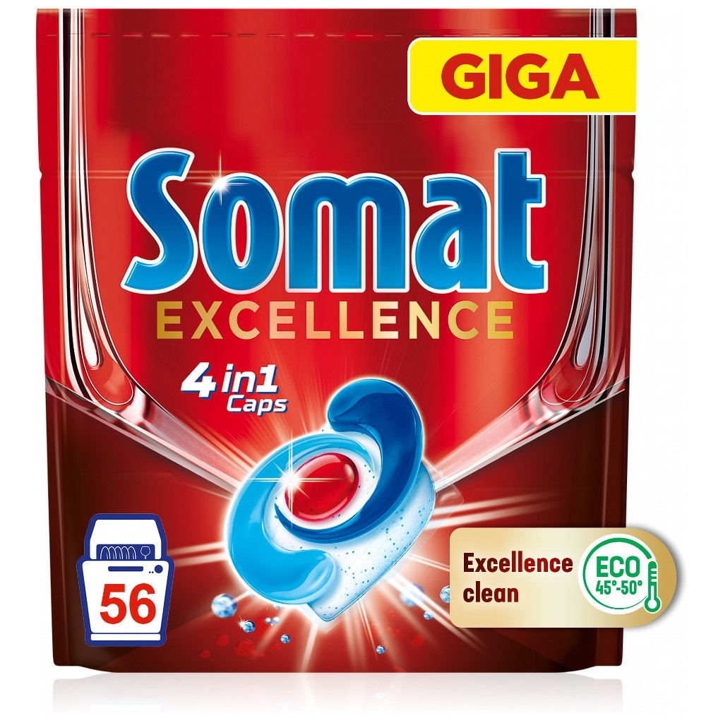 Таблетки для посудомийних машин Somat Excellence 56 шт. (9000101576160) - зображення 2