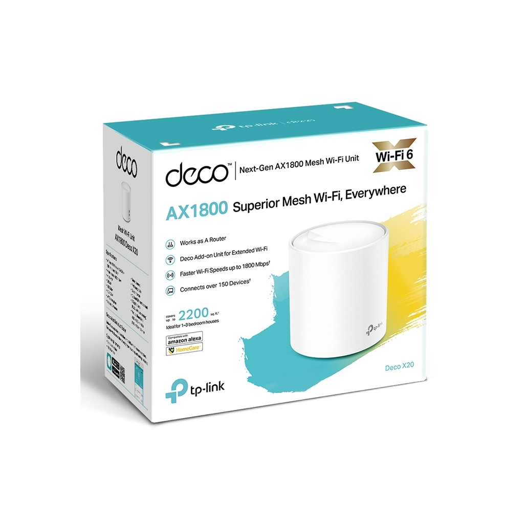 Точка доступу Wi-Fi TP-Link DECO-X20-1-PACK - зображення 3