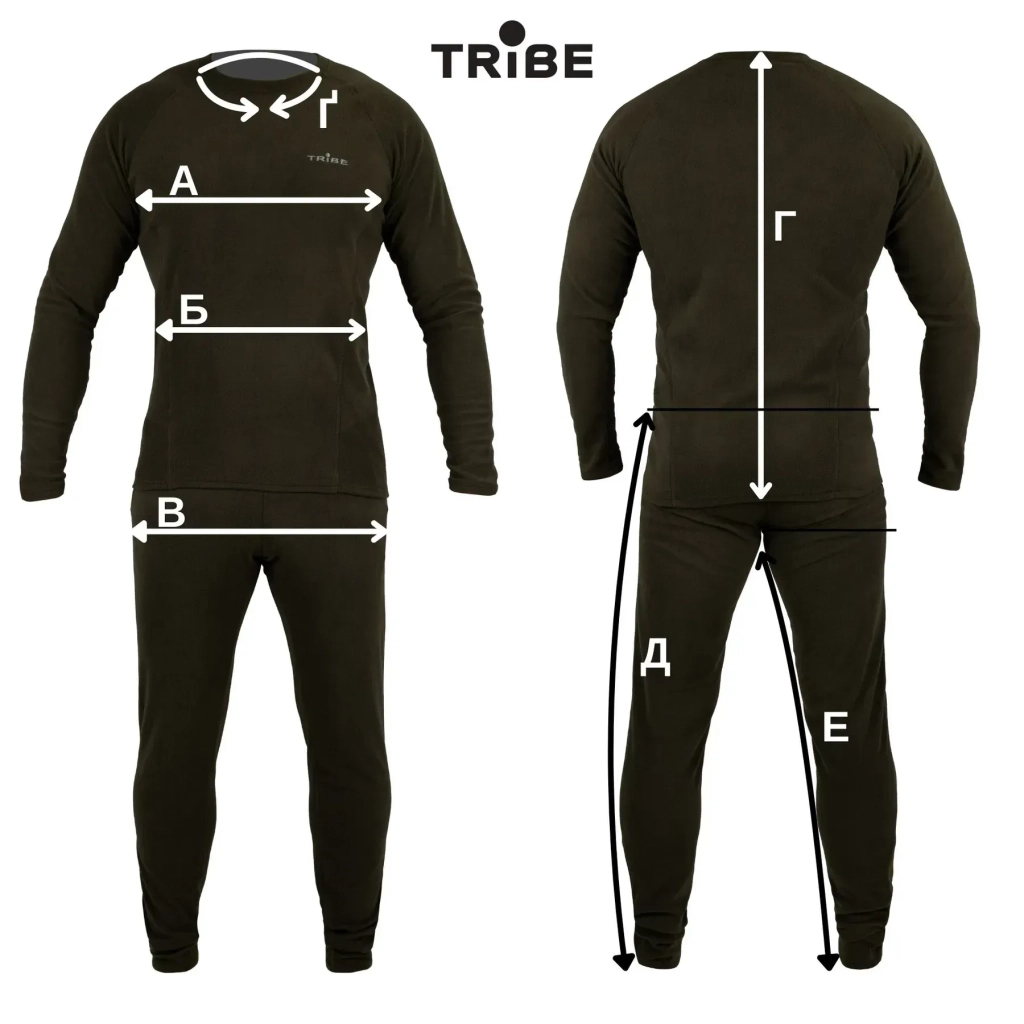 Комплект термобілизни Tribe Microfleece оливковий L (T-KA-0015-olive-L) - зображення 8