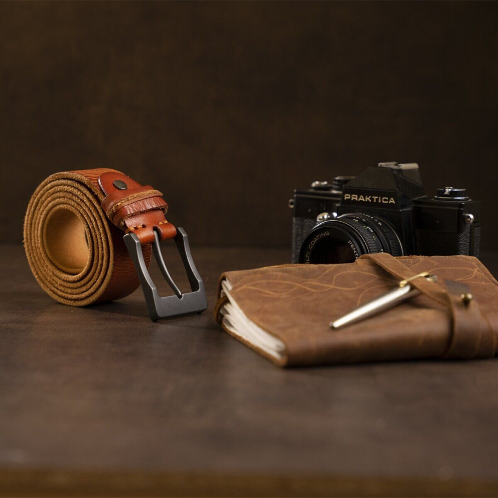 Ремінь Vintage Чоловічий Рудий (20071) - зображення 9