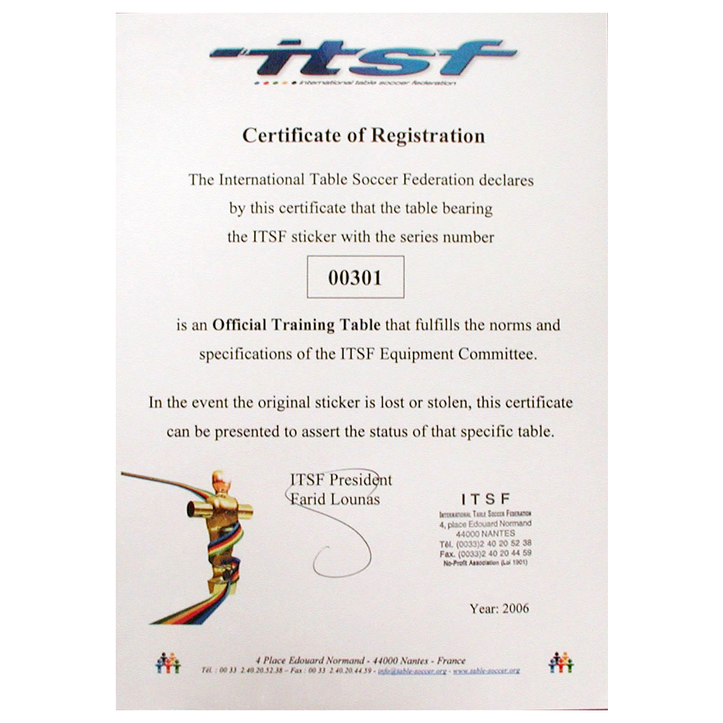 Настільний футбол Garlando Pro Champion ITSF (PRO) (929902) - зображення 7