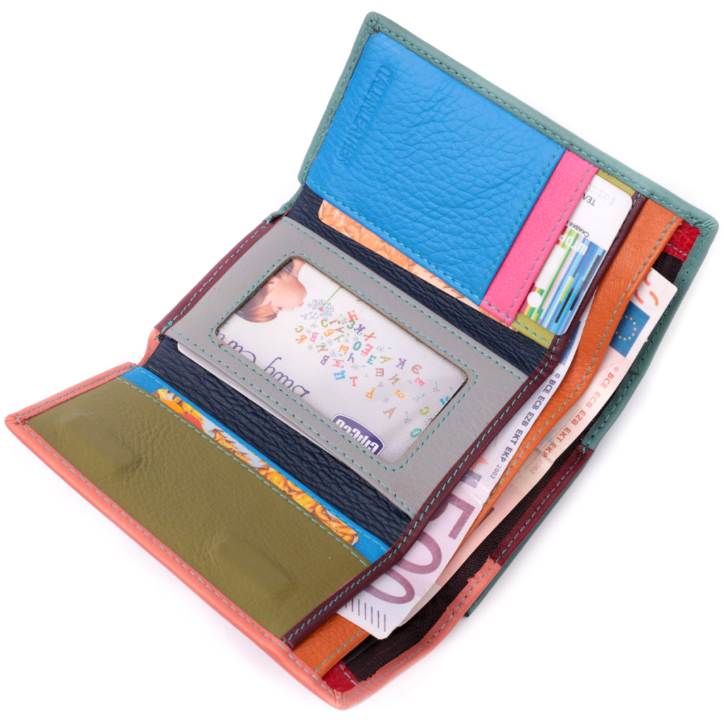 Гаманець ST Leather Шкіряний Різнокольоровий (19441) - зображення 6