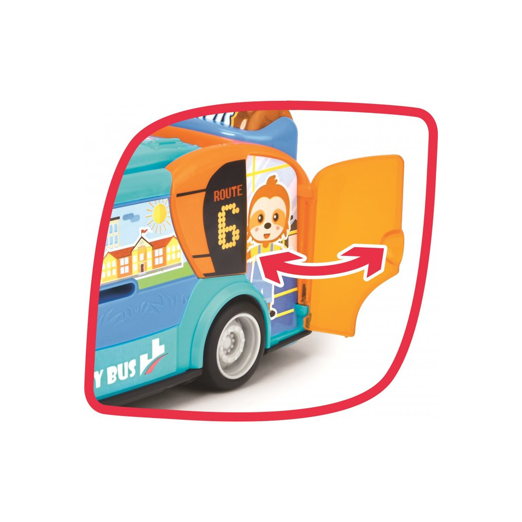 Спецтехніка Dickie Toys Міський автобус АВС "BYD" з відкривними дверцятами та рухомими деталями, 22 см (4113000) - зображення 8