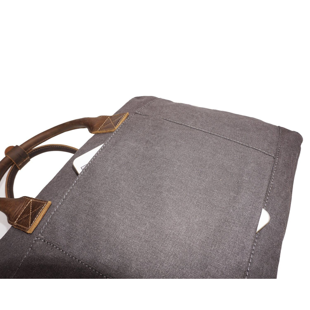Сумка Vintage Текстильна Сіра (20062) - зображення 7