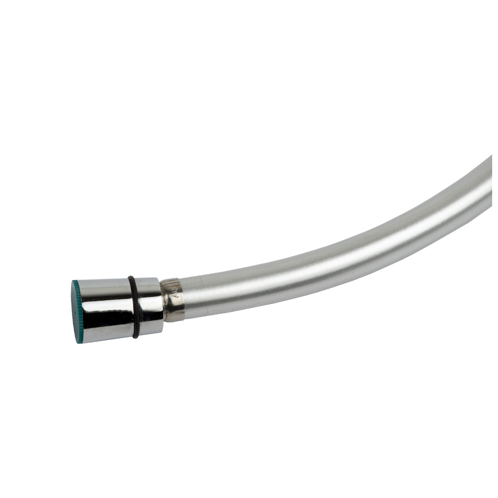 Шланг для душа AQUATICA 1/2" PVC 3-х шаровий з підшипником сріблястий (XB-0173) - зображення 2