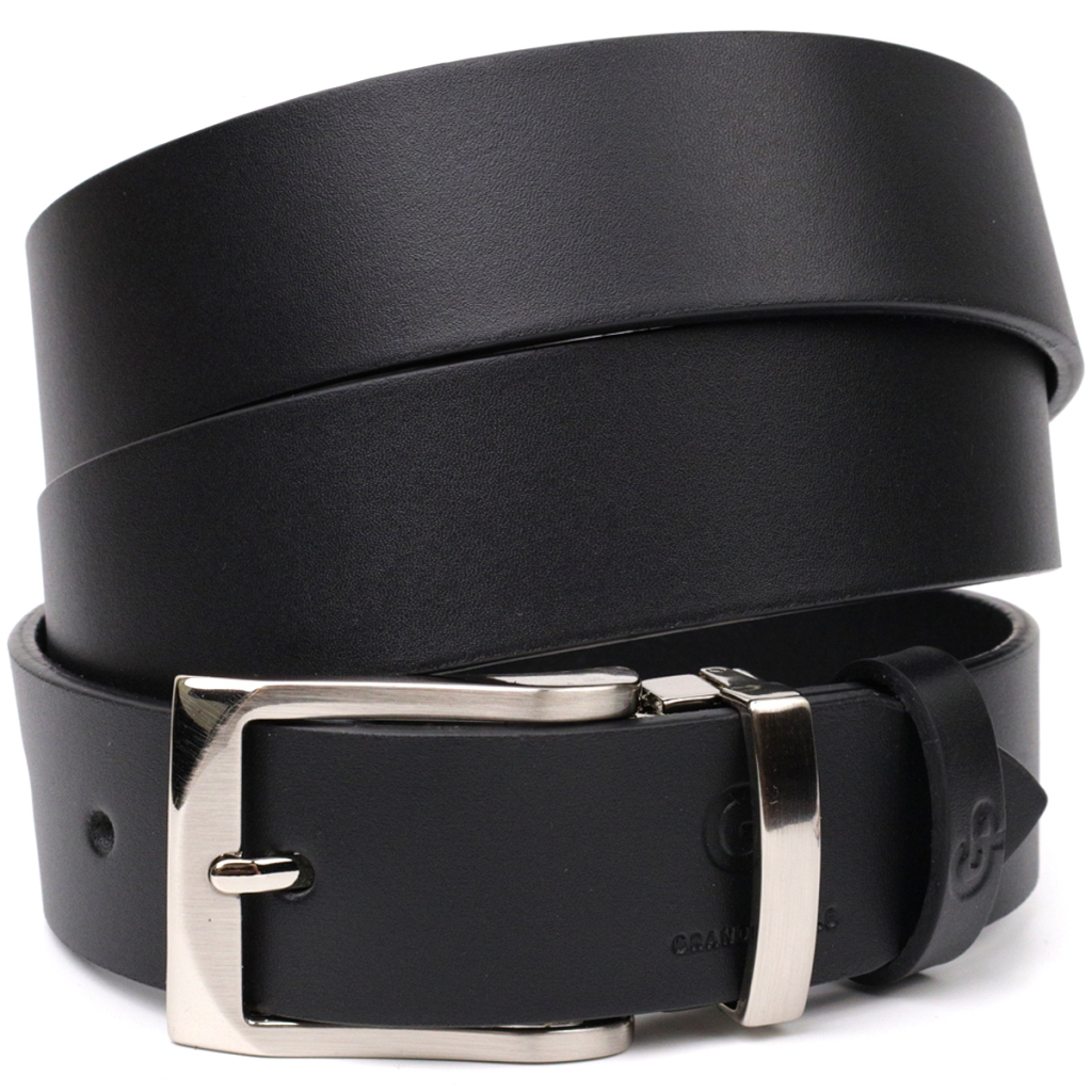 Ремінь Grande Pelle Брючний з натуральної шкіри Чорний (11675) - зображення 1