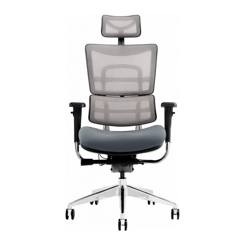 Офісне крісло GT Racer X-802 Bright Gray (X-802 Bright Gray (W-20 B-40)) - зображення 2