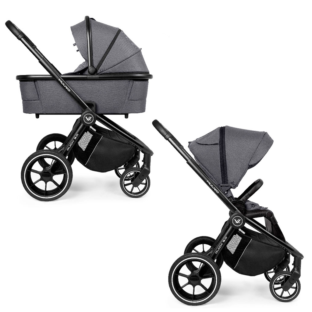 Коляска Muuvo 2 в 1 Quick 3.0 Iron Graphite XL (KM2V1Q3.0IGXL) - зображення 1