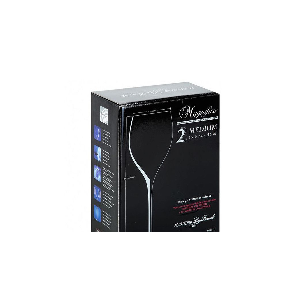 Набір келихів Luigi Bormioli Magnifico для вина 460 мл 2шт/уп (08961/12) - изображение 2