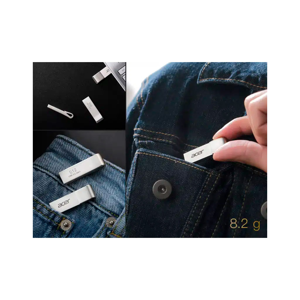 USB флеш накопичувач Acer 32GB UF300 Silver USB 3.2 (BL.9BWWA.517) - изображение 7