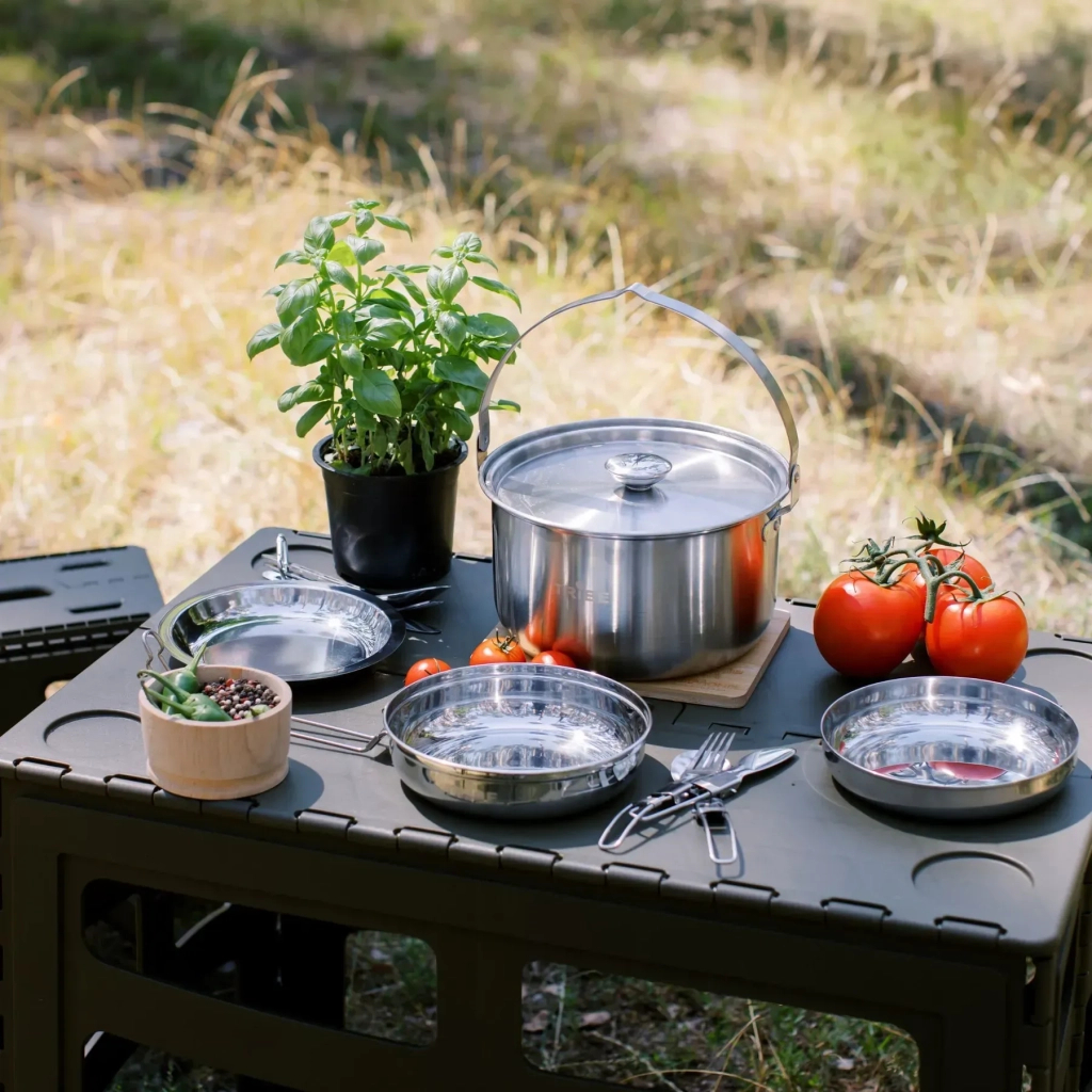 Набір туристичного посуду Tribe Compact Set сталевий (T-FC-0021-metal) - зображення 11