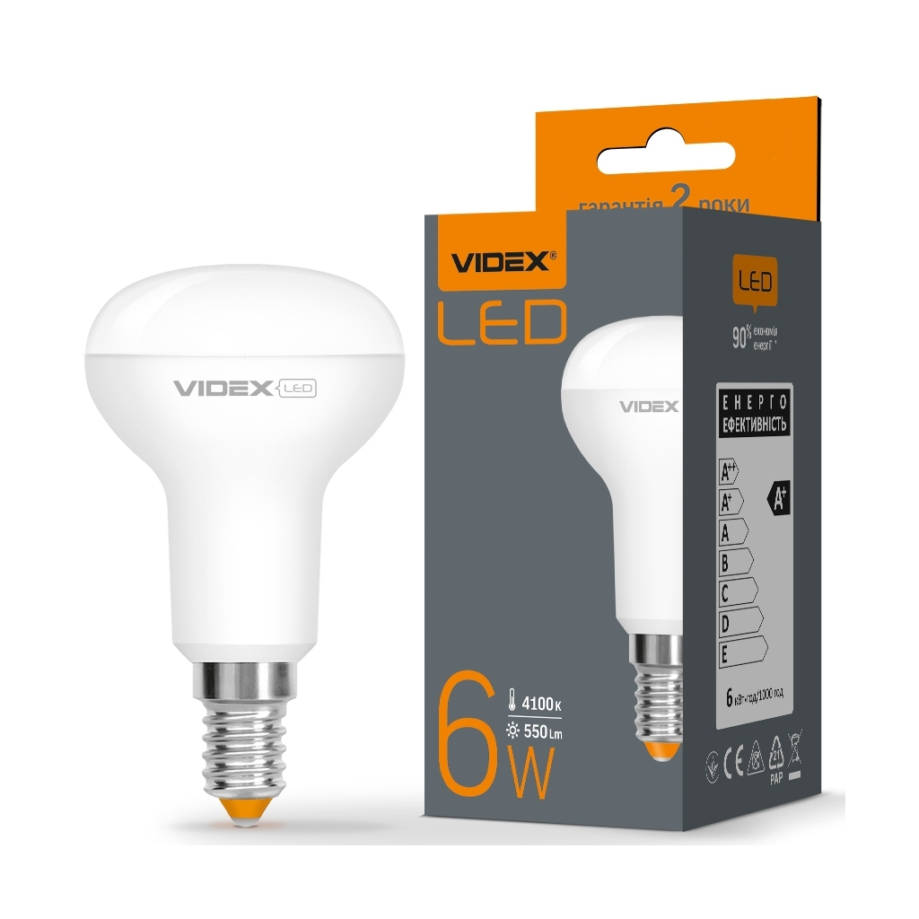 Лампочка TITANUM LED R50e 6W E14 4100K (VL-R50e-06144) - изображение 3