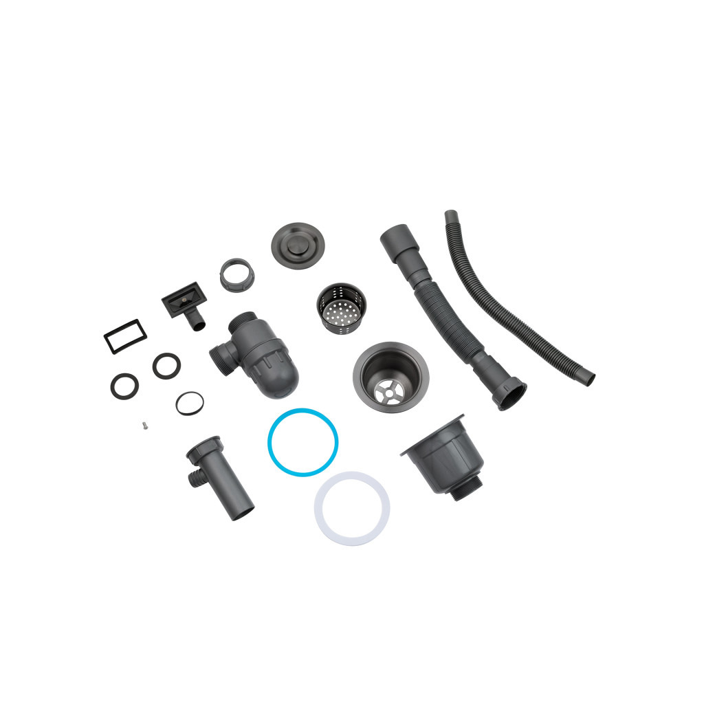 Мийка кухонна Kroner Schwarze-SET7545NBPVD (CV033805) - зображення 11