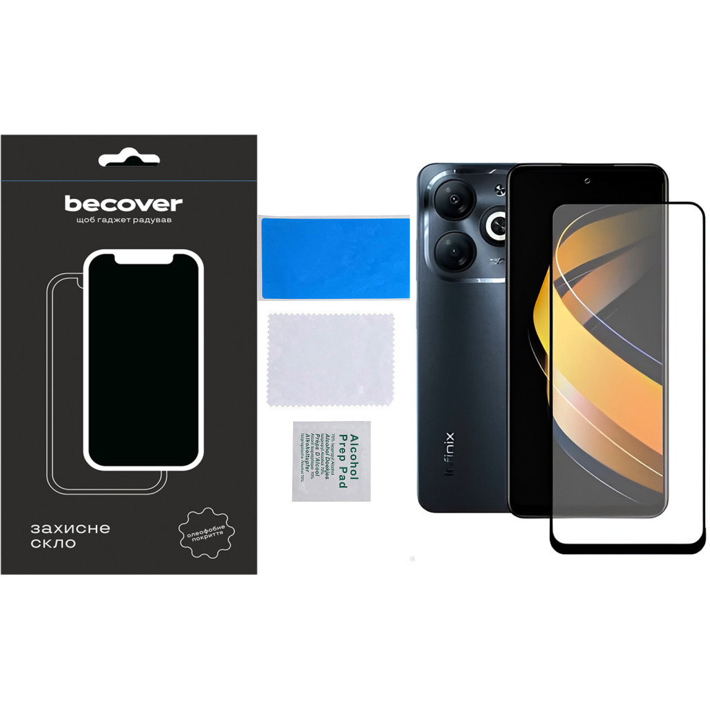 Скло захисне BeCover Infinix Smart 8 (X6525) Black (710482) - зображення 5