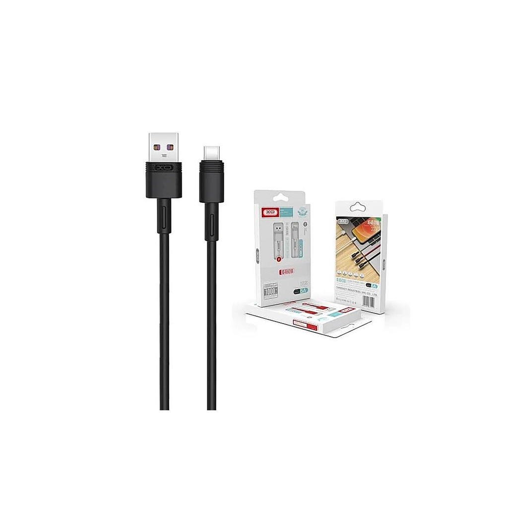 Дата кабель USB 2.0 AM to USB-C 1.0m black XO (NB-Q166-AС.black) - зображення 2
