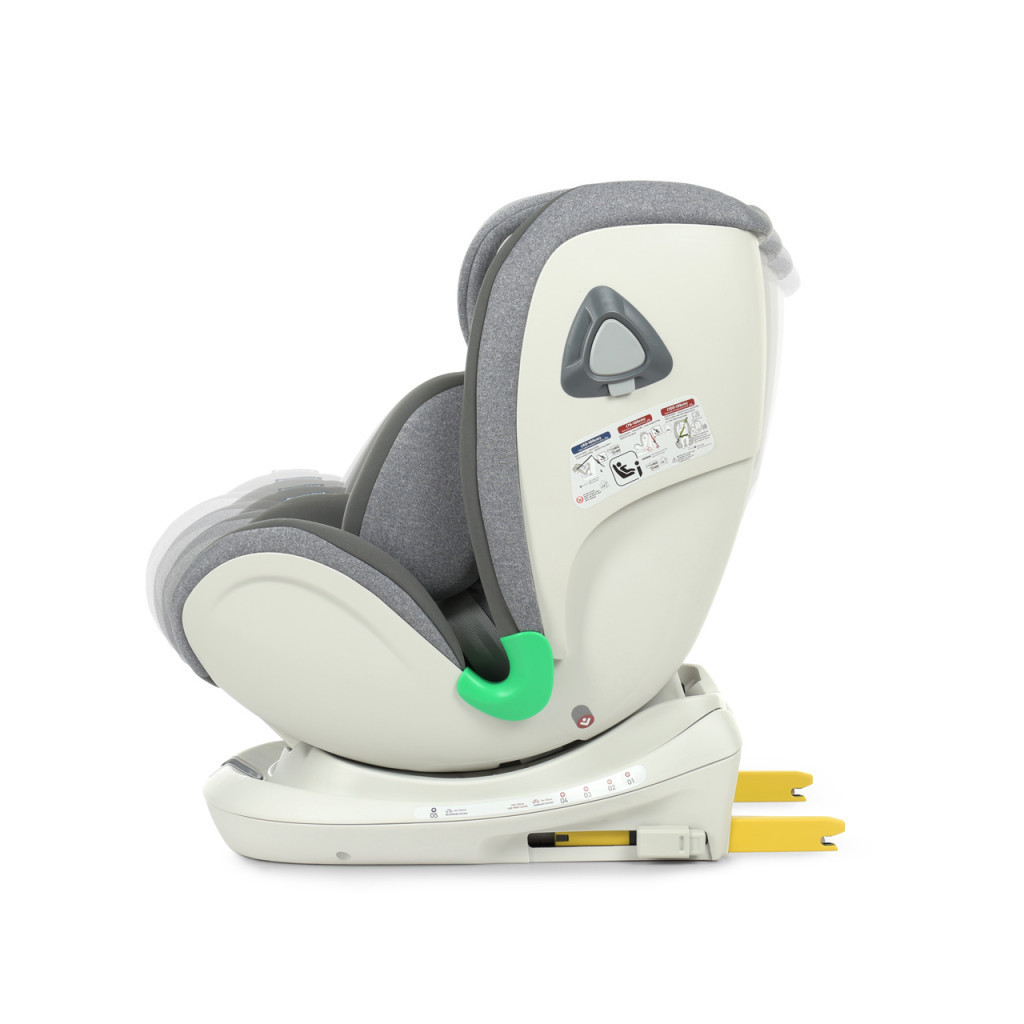 Автокрісло El Camino ME 1081 I-Trust 360 IsoFix 0-36 кг light grey - зображення 12