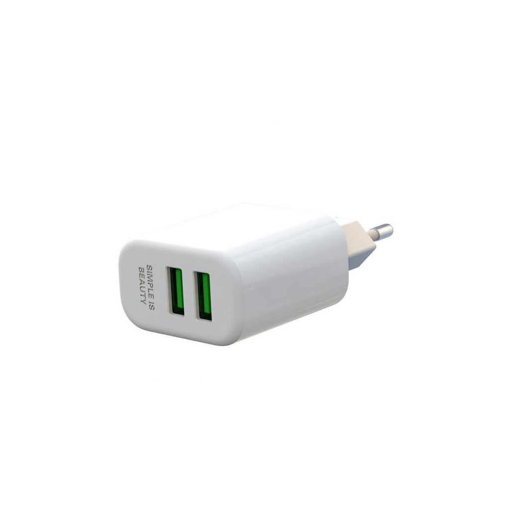 Зарядний пристрій XO L85C (2USB/2.4A) + USB - Type-C White (XO-L85C-T) - зображення 2