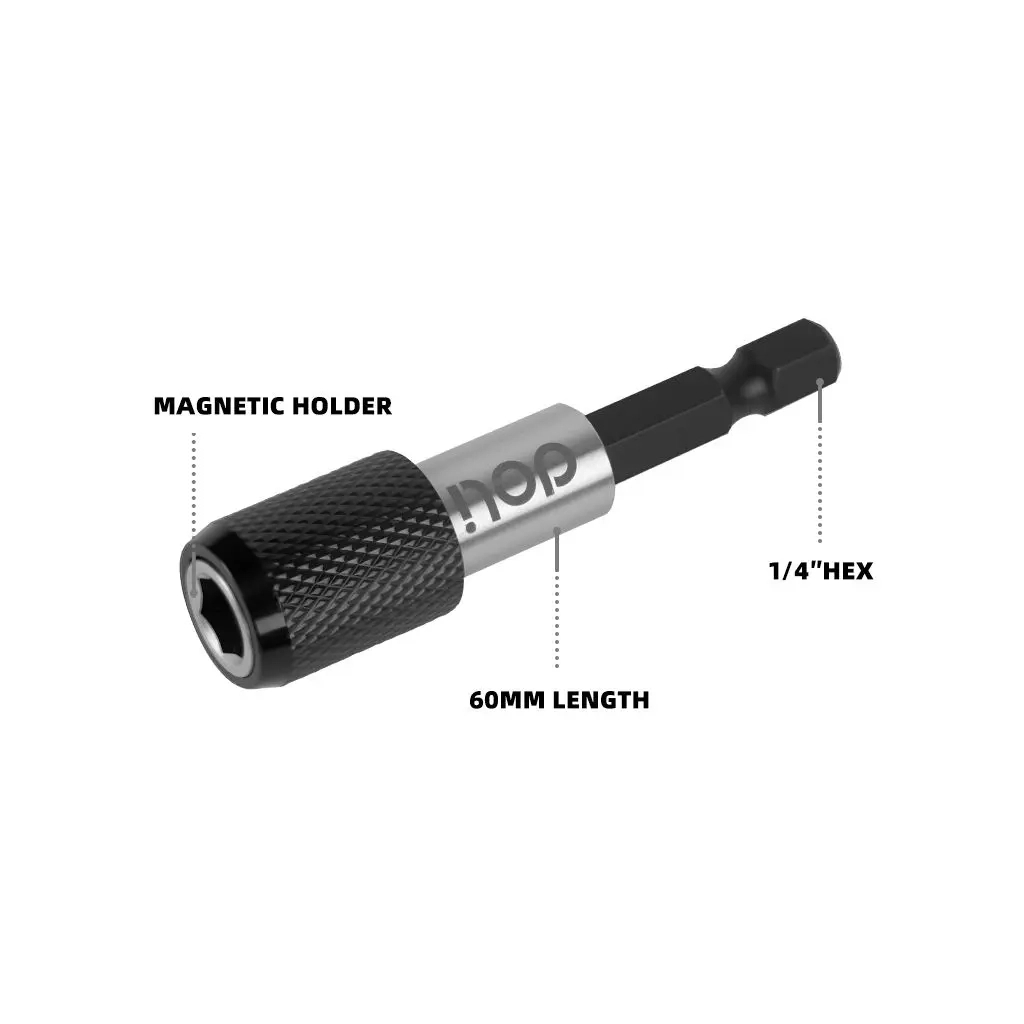 Тримач для біт Deli швидкоз'ємний для викрутки, 60 мм (EDL107401) - зображення 2