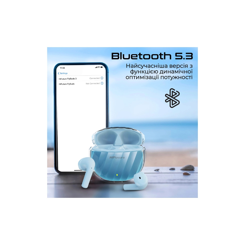 Навушники HiFuture FlyBuds3 Blue (flybuds3.blue) - зображення 2
