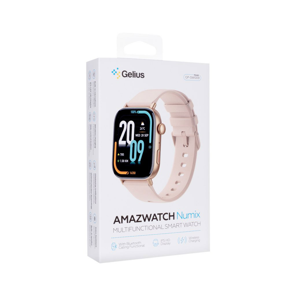 Смарт-годинник Gelius Pro GP-SW009 (Amazwatch Numix) Gold (2099900996870) - зображення 9