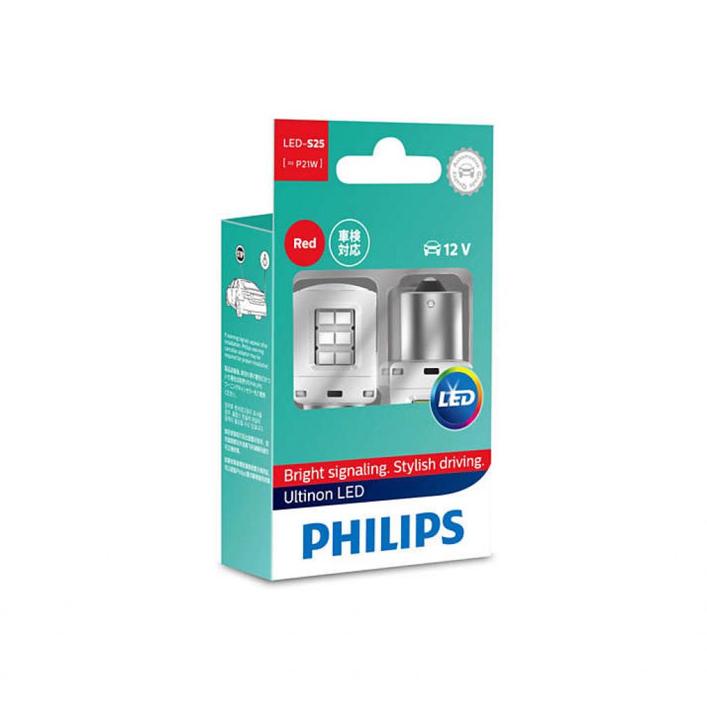 Автолампа Philips P21W RED Ultinon 12V, 2шт/бл. (11498ULRX2) - зображення 1