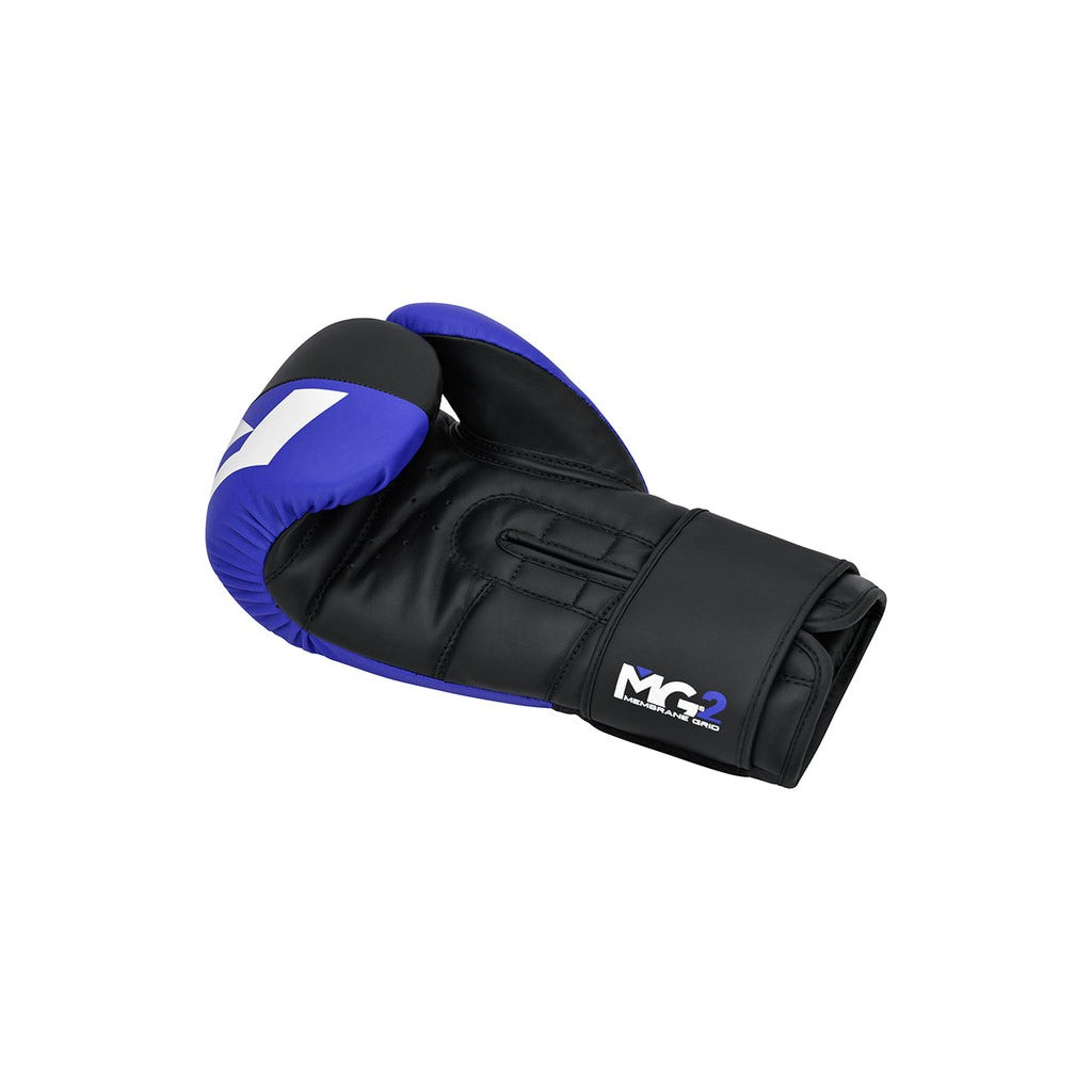 Боксерські рукавички RDX F4 Boxing Sparring Gloves Hook & Loop Blue/Black 14 унцій (BGR-F4U-14OZ) - зображення 4
