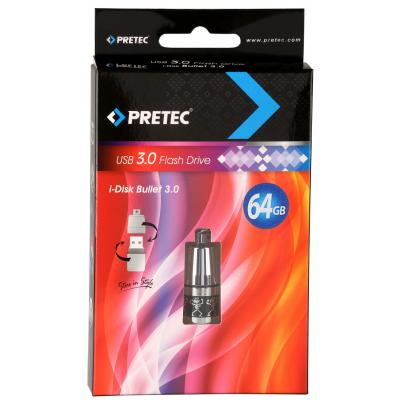 USB флеш накопичувач Pretec 64GB i-Disk Bullet USB 2.0 (B2U64G-M) - зображення 3
