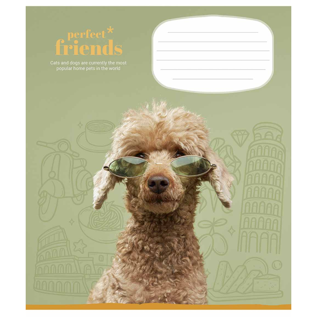 Зошит Школярик Perfect friends 12 аркушів клітинка (012-3250K) - зображення 2
