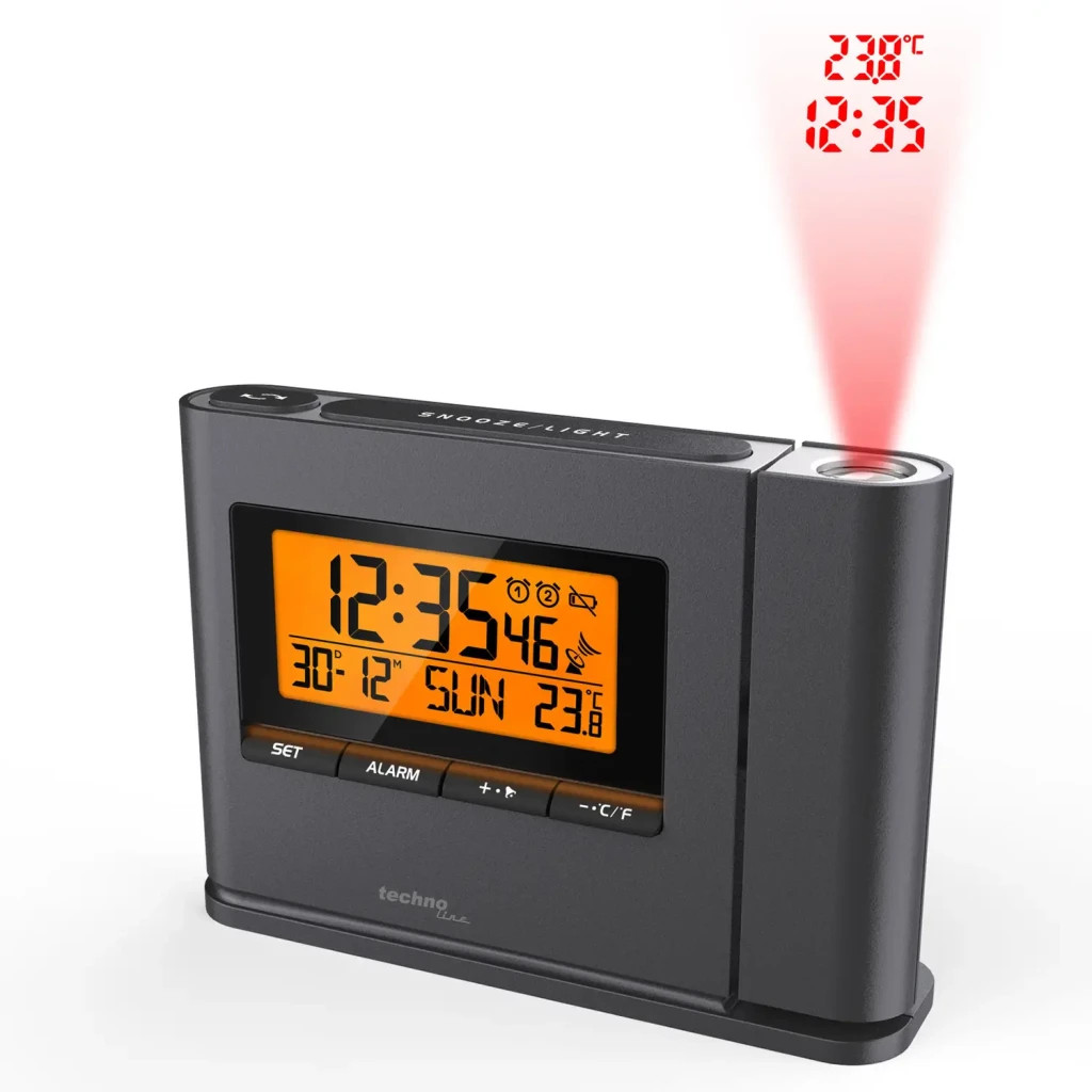 Настільний годинник Technoline WT519 проекційний Anthracite (DAS301811) - зображення 5