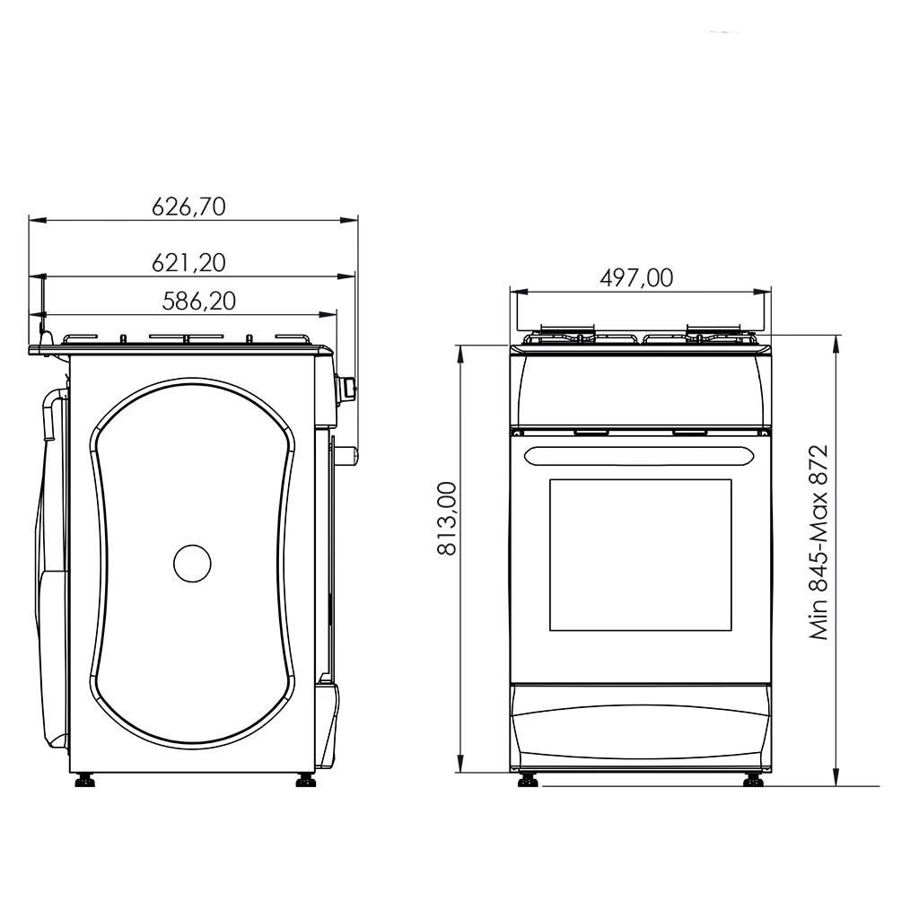 Плита Grunhelm G4F5600W - зображення 4
