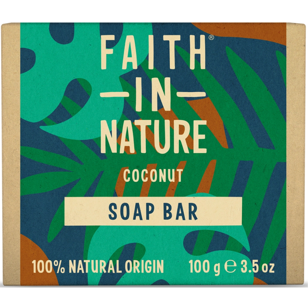 Тверде мило Faith in Nature Натуральне З кокосом 100 г (708002300363) - изображение 1