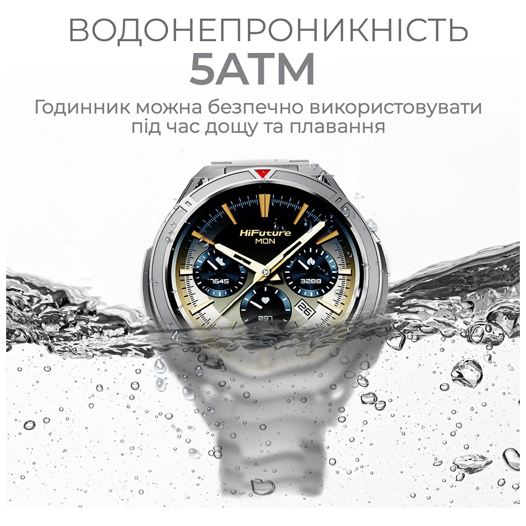 Смарт-годинник HiFuture active black-yellow (active.black-yellow) - зображення 10