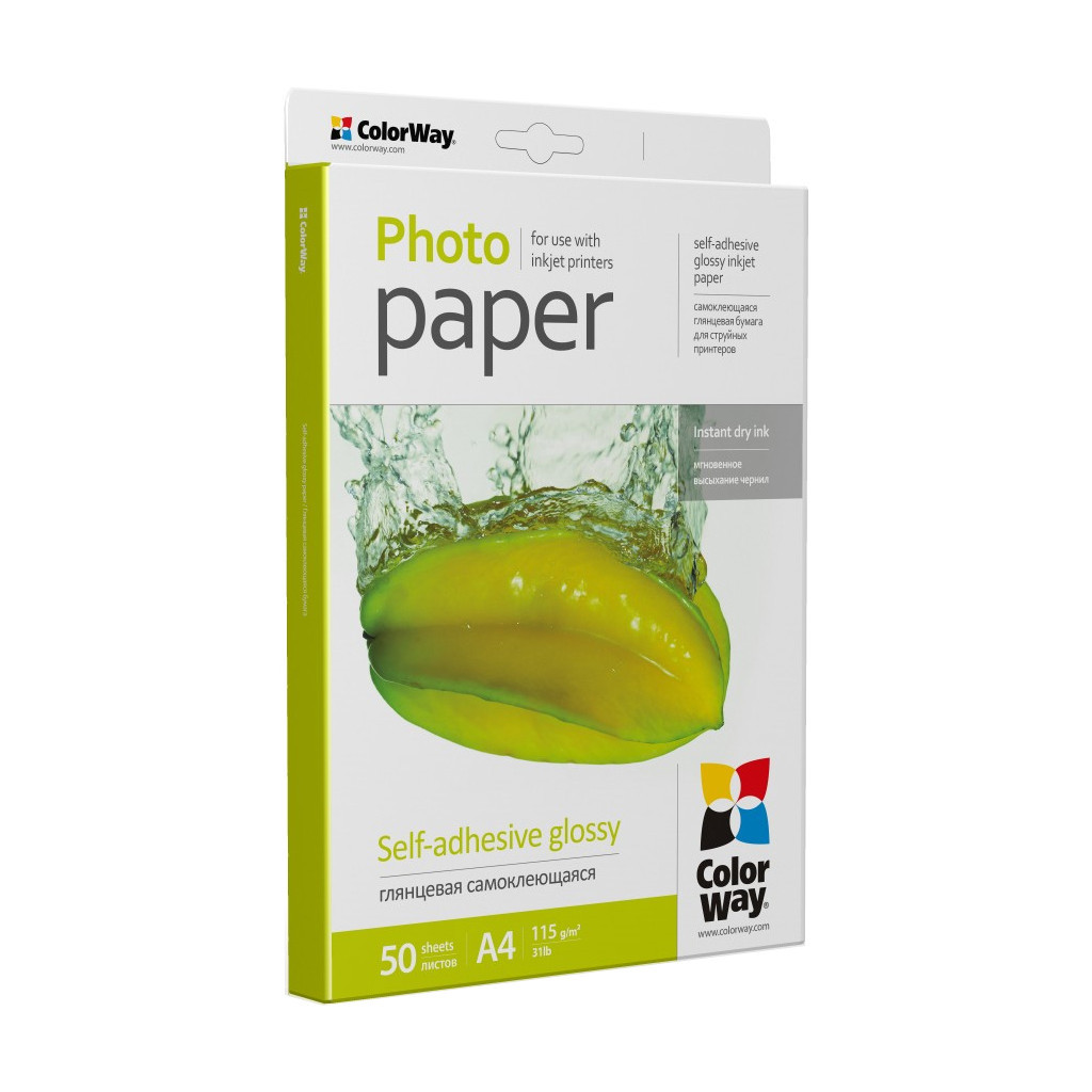 Фотопапір ColorWay A4 115г glossy 50л (PGS1158050A4) - зображення 2