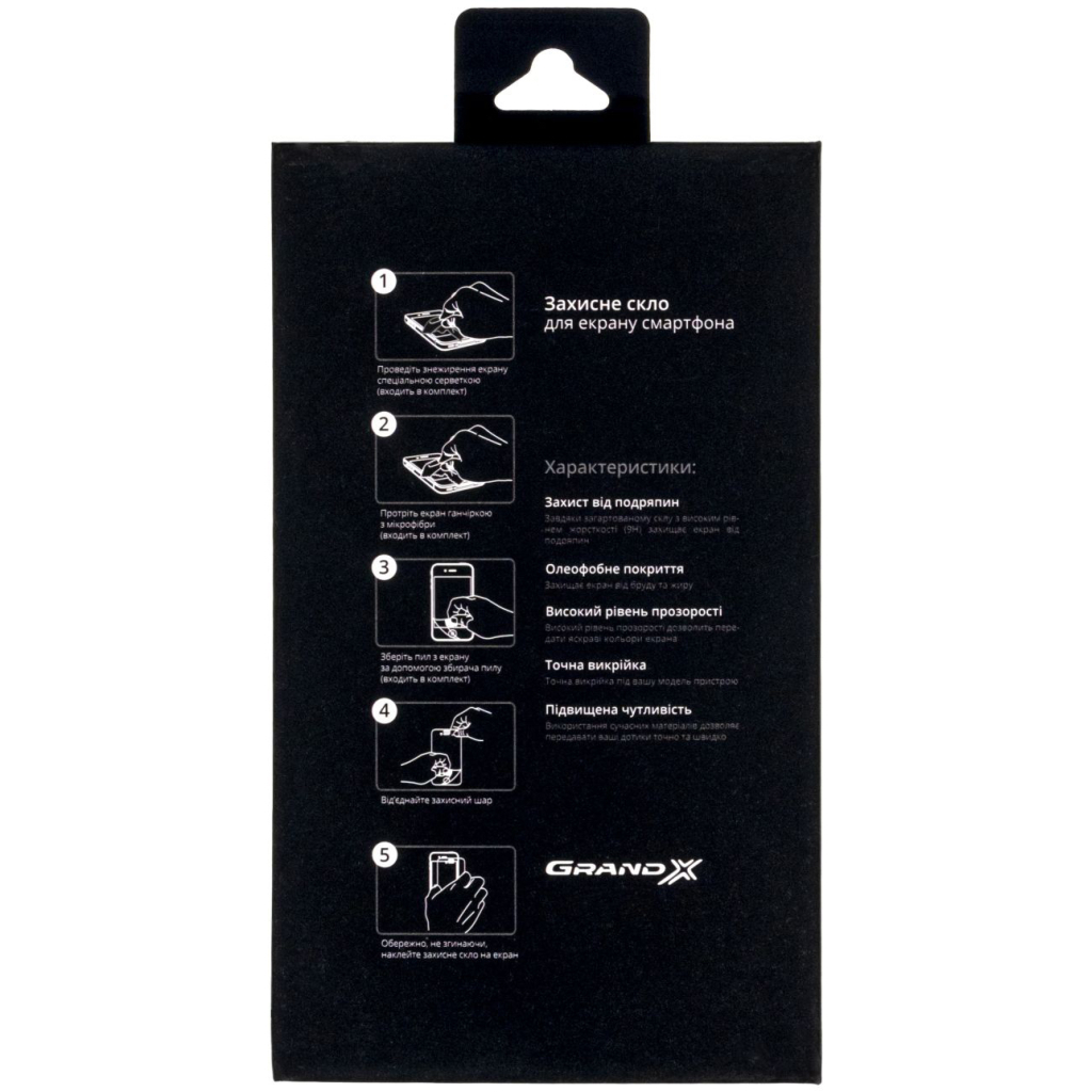 Скло захисне Grand-X Apple iPhone 12/12 Pro 9D black (AIP12PR9D) - зображення 3