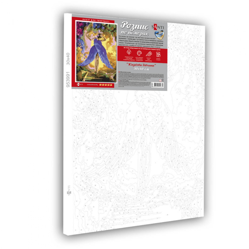 Картина по номерам Santi Казкова дівчина 30*40 см (953991) - зображення 2