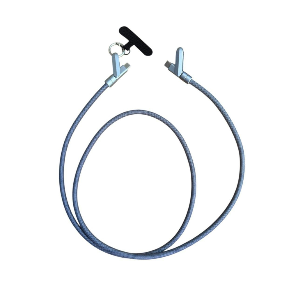 Дата кабель USB-C to USB-C 1.2m PD3.1 100W braided gray XoKo (XK-SC-HLD-200-GR) - зображення 1