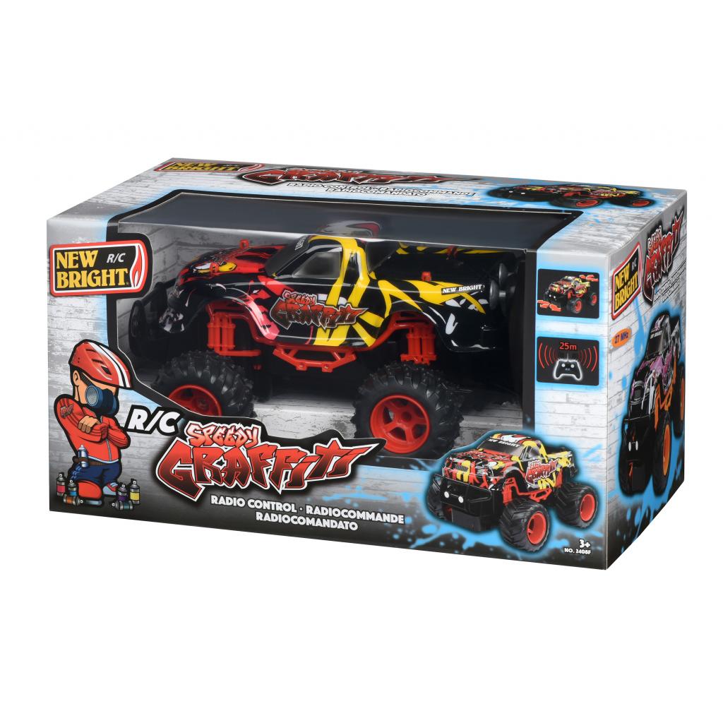 Радіокерована іграшка New Bright GRAFFITI TRUCK Yellow 1:24 (2408F-1) - зображення 3