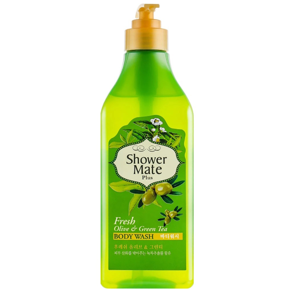 Гель для душу KeraSys Shower Mate Fresh Olive & Green Tea 550 мл (8801046876756) - зображення 1