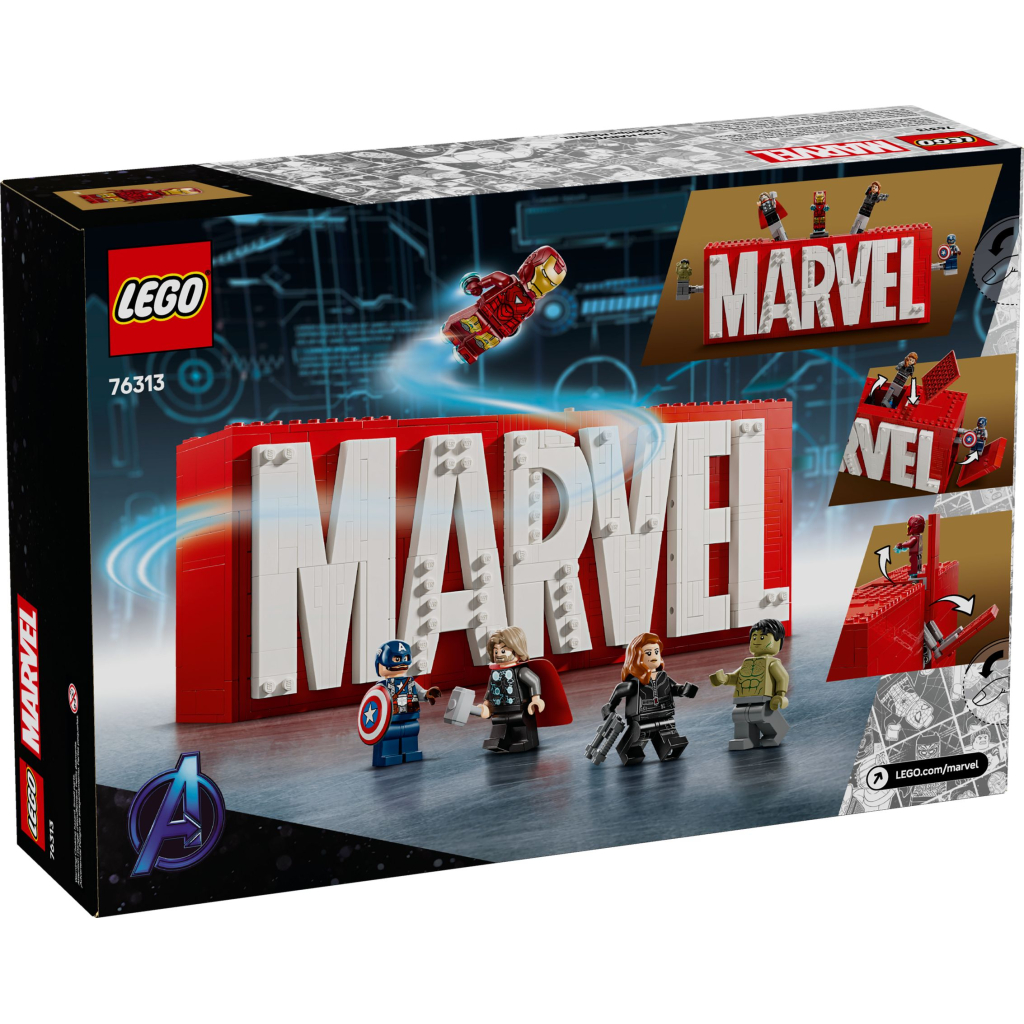 Конструктор LEGO Super Heroes Логотип і мініфігурки MARVEL (76313) - зображення 6