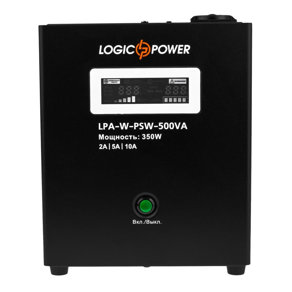 Пристрій безперебійного живлення LogicPower LPA- W - PSW-500VA, 2A/5А/10А (7145) - зображення 2