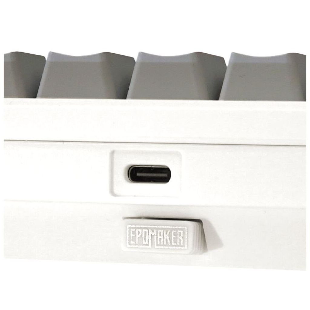 Клавіатура Epomaker Shadow-X 70 Wisteria Linear Switch Hot-Swap LCD Screen RGB Wireless/Bluetooth/USB UA White (SHX-W-WL) - зображення 4