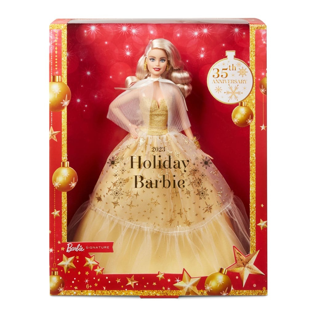 Лялька Barbie колекційна Святкова в розкішній золотистій сукні (HJX04) - зображення 4