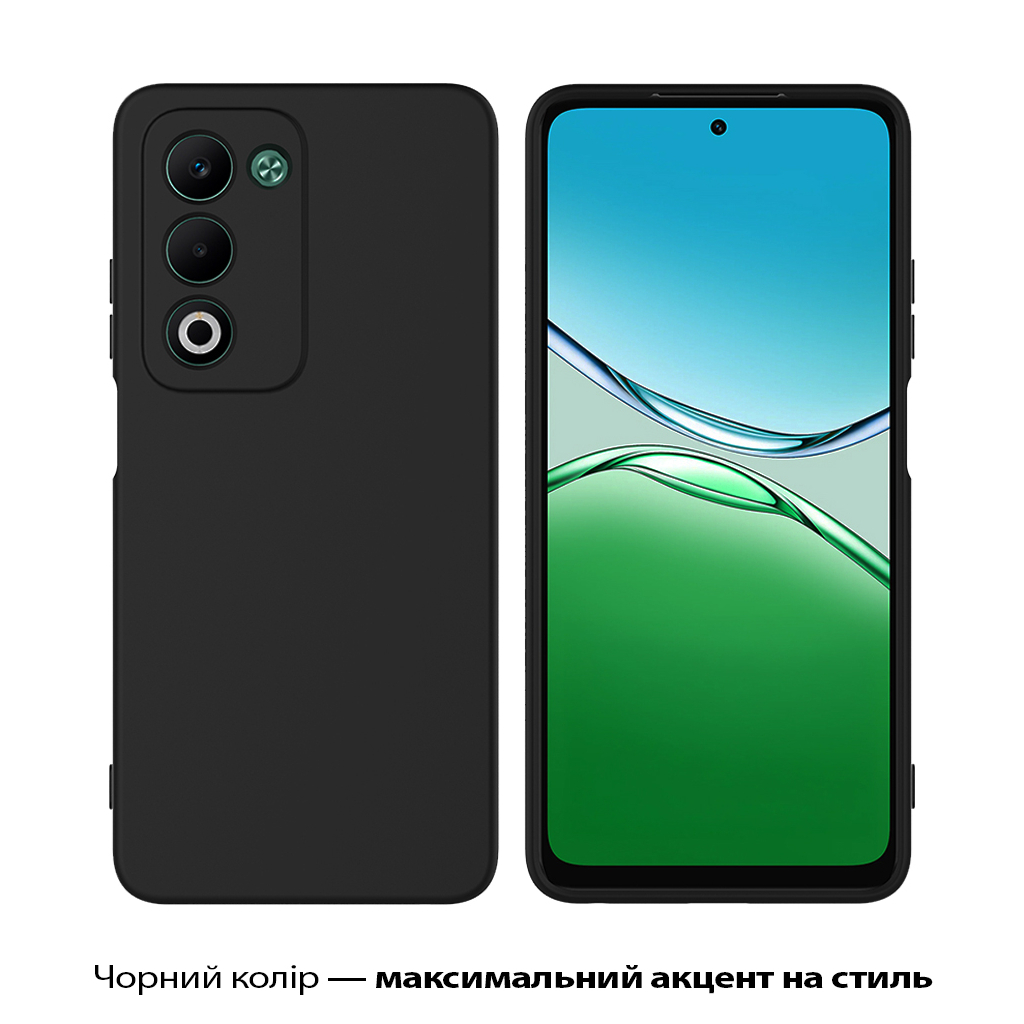 Чохол до мобільного телефона BeCover Silicone Oppo A5 2025 4G/5G Black (713790) - зображення 2